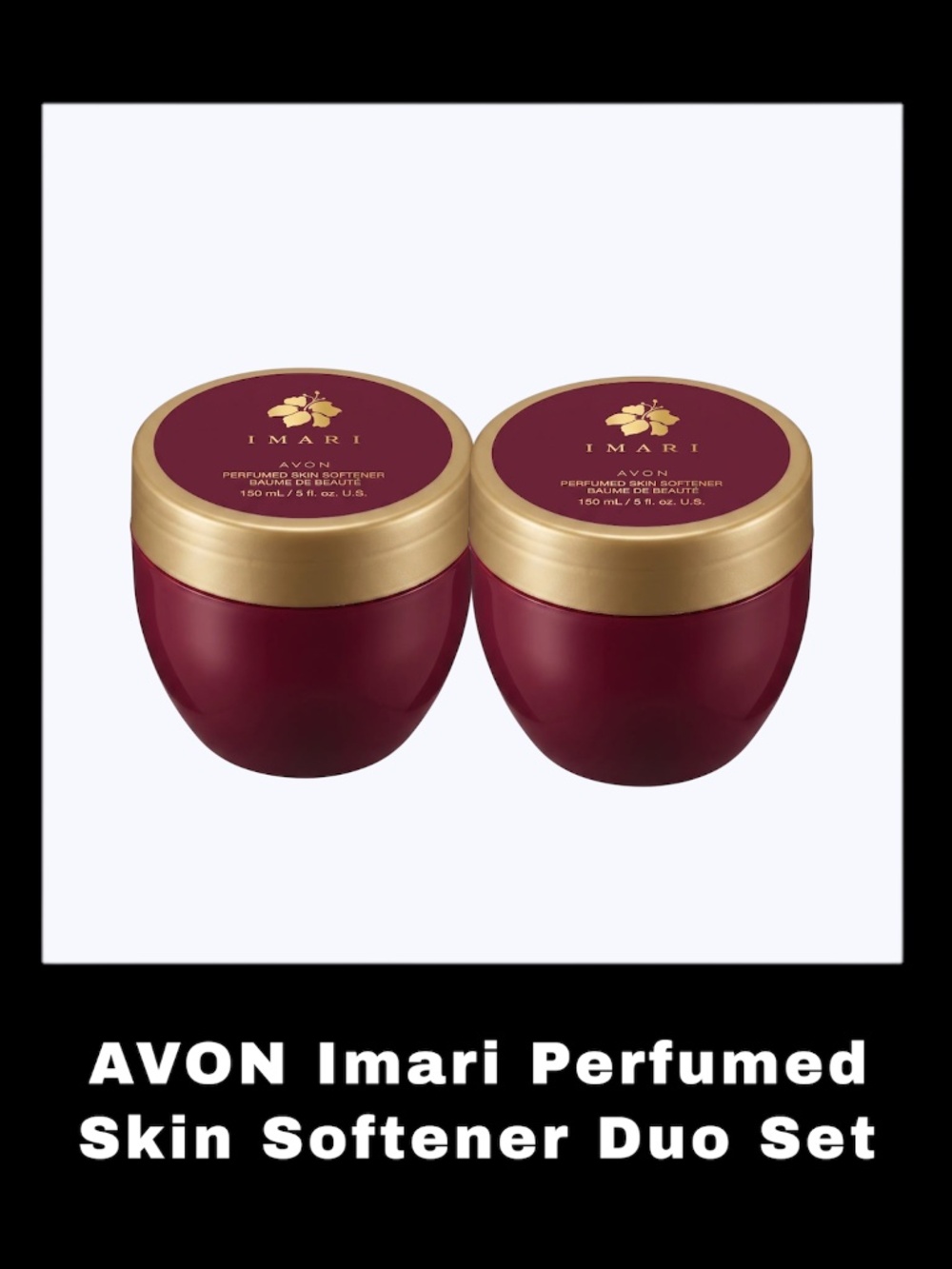 AVON Imari 5.0 Fluid Ounces Perfumed Skin Softener Duo Set